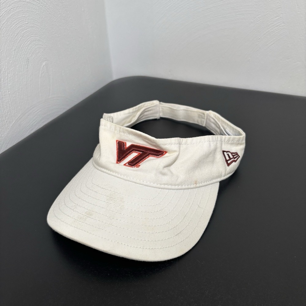 Virginia Tech Visor New Era White‎ Maroon VT Hokies Adjustable